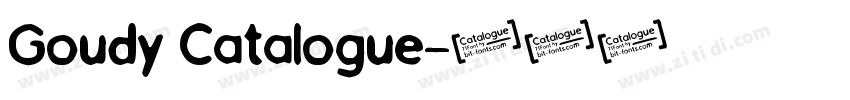 Goudy Catalogue字体转换